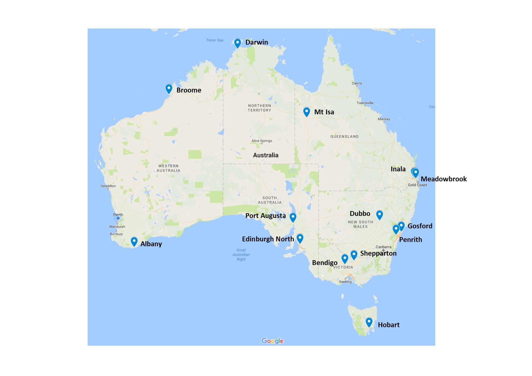 aus map